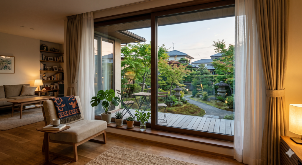 リビング大きい窓