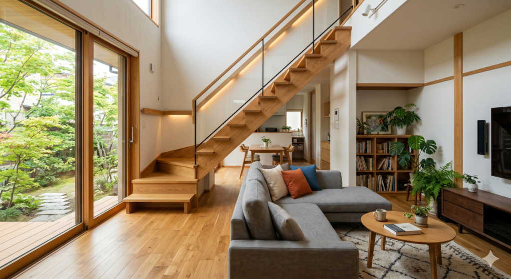 リビング階段